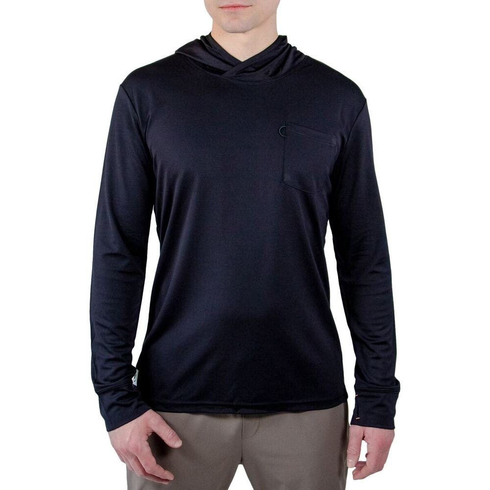 MuskOx Charleston Performance Hoodie Mens Black Lightweight Moisture Wicking XXL